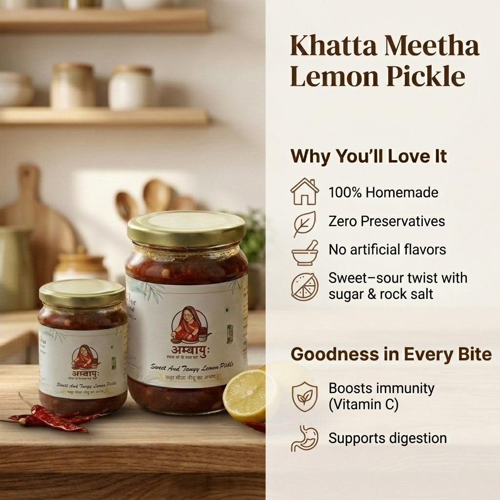 Khatta Meetha Lemon Pickle - Image 3